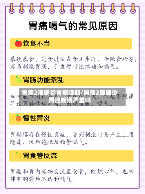 胃疼2周确诊胃癌晚期/胃疼2周确诊胃癌晚期严重吗