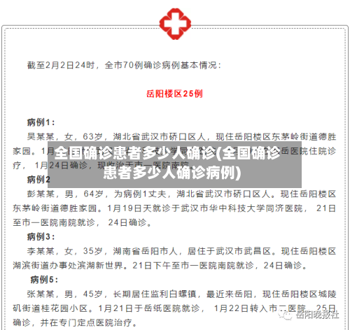 全国确诊患者多少人确诊(全国确诊患者多少人确诊病例)-第2张图片
