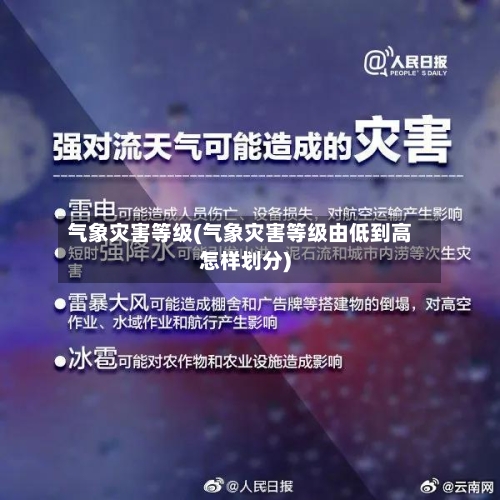 气象灾害等级(气象灾害等级由低到高怎样划分)-第2张图片