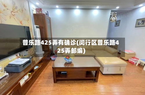 普乐路425弄有确诊(闵行区普乐路425弄邮编)-第2张图片