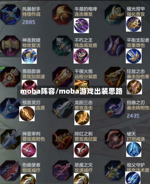 moba阵容/moba游戏出装思路-第2张图片
