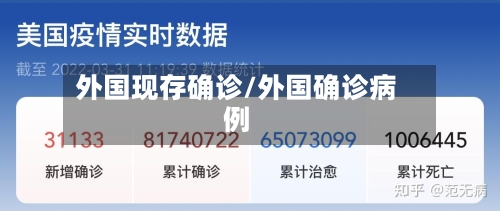 外国现存确诊/外国确诊病例