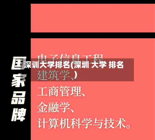 深训大学排名(深圳 大学 排名)