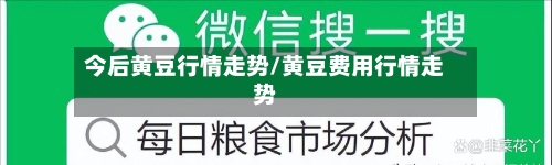 今后黄豆行情走势/黄豆费用行情走势-第3张图片