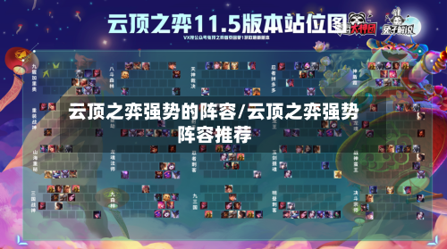 云顶之弈强势的阵容/云顶之弈强势阵容推荐-第3张图片