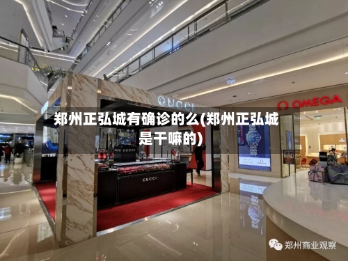 郑州正弘城有确诊的么(郑州正弘城是干嘛的)