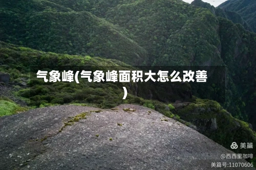 气象峰(气象峰面积大怎么改善)