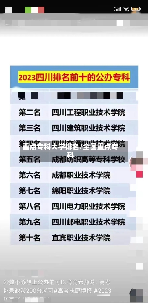 重点专科大学排名/全国重点专科