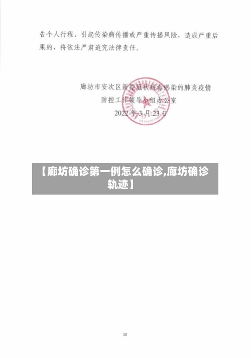 【廊坊确诊第一例怎么确诊,廊坊确诊轨迹】