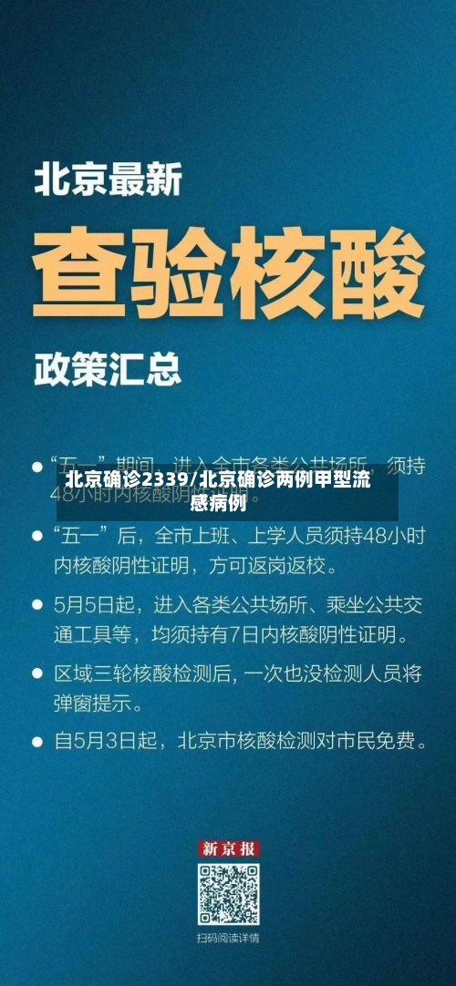 北京确诊2339/北京确诊两例甲型流感病例-第2张图片