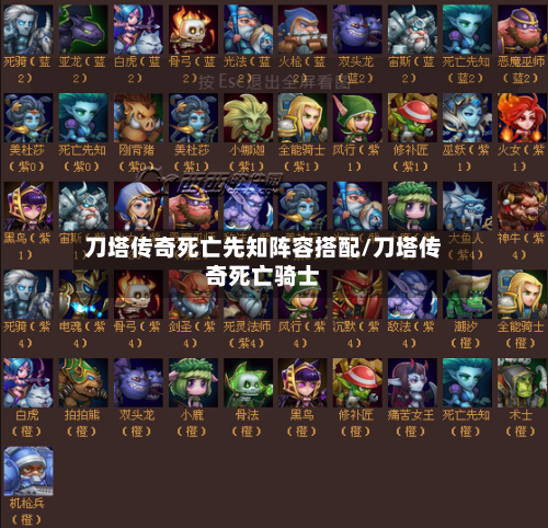 刀塔传奇死亡先知阵容搭配/刀塔传奇死亡骑士