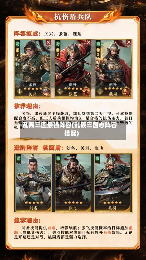 乱轰三国最强阵容(乱轰三国志阵容搭配)-第3张图片