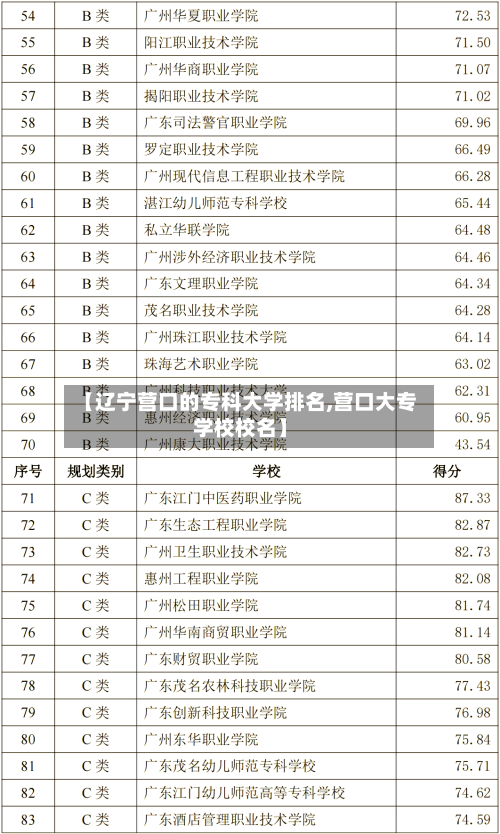 【辽宁营口的专科大学排名,营口大专学校校名】-第3张图片