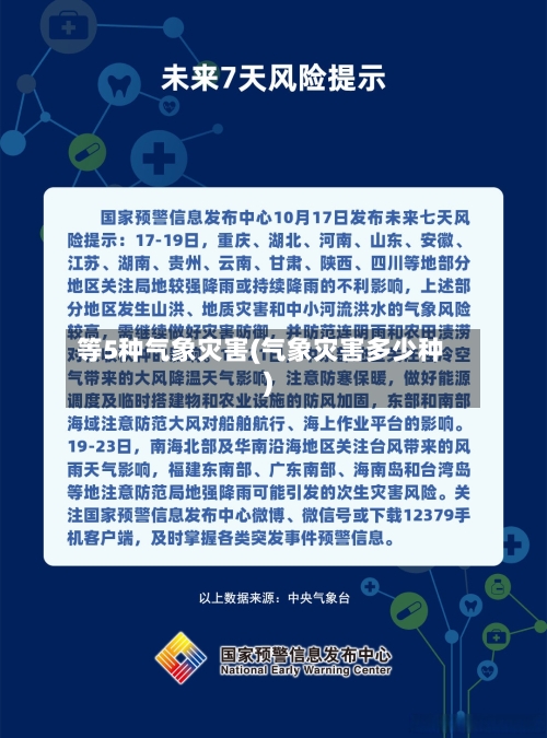 等5种气象灾害(气象灾害多少种)