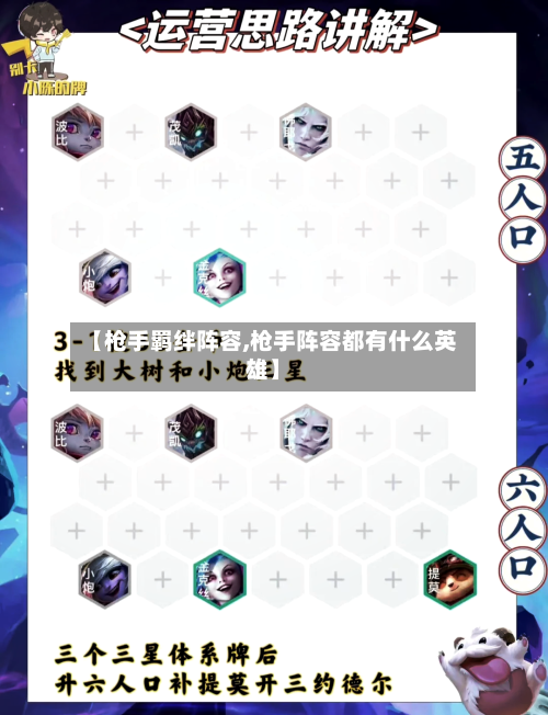 【枪手羁绊阵容,枪手阵容都有什么英雄】-第2张图片