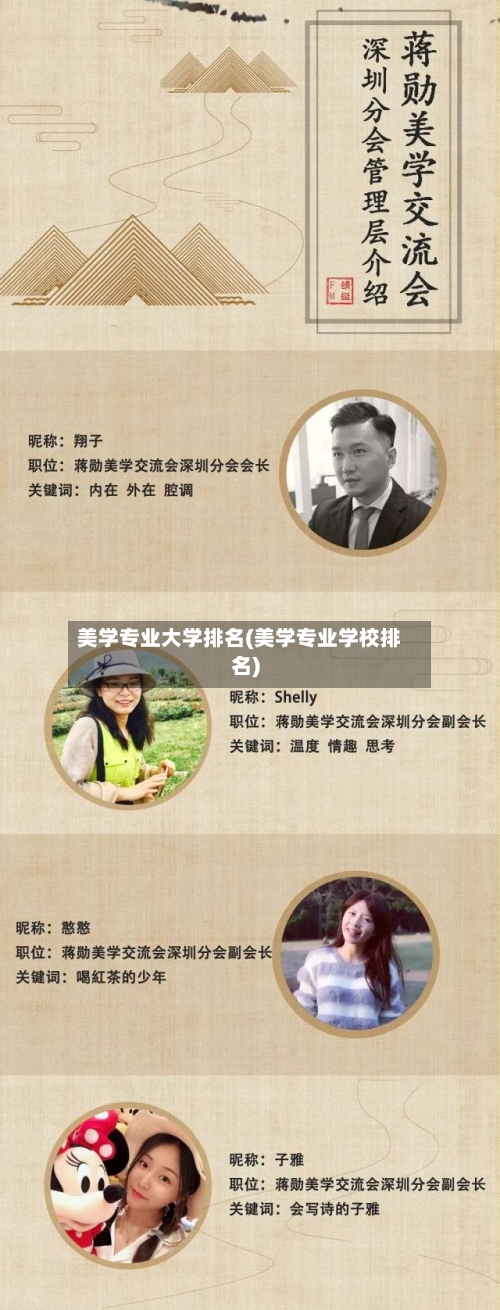 美学专业大学排名(美学专业学校排名)