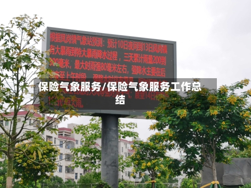 保险气象服务/保险气象服务工作总结-第2张图片