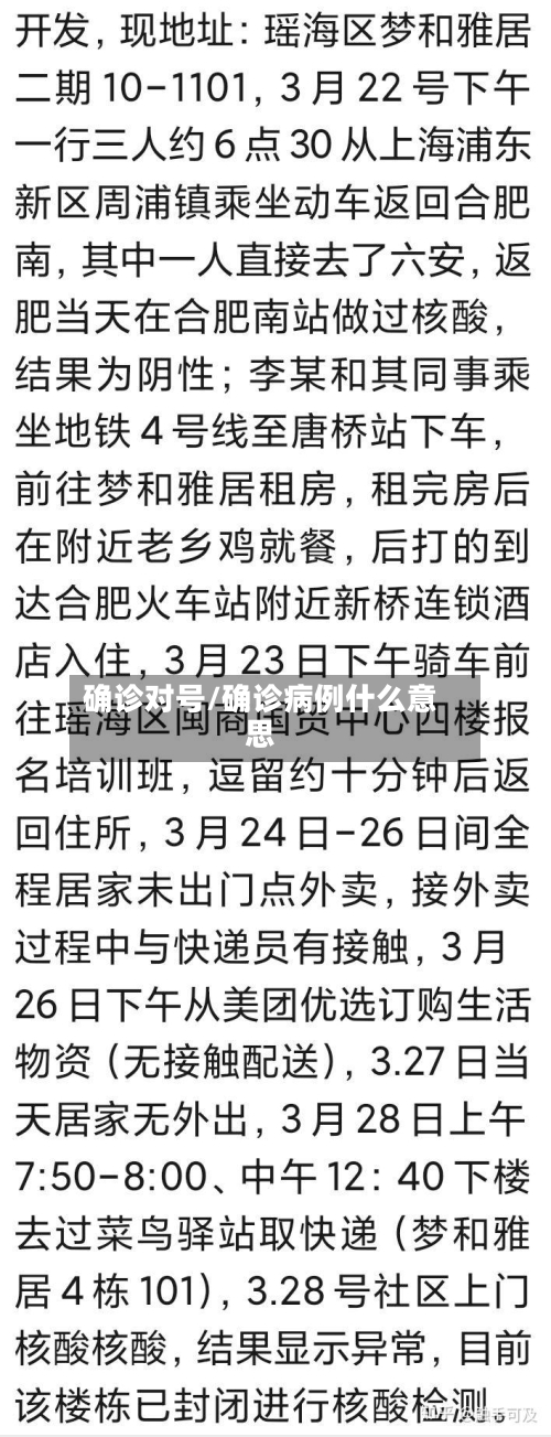 确诊对号/确诊病例什么意思-第2张图片